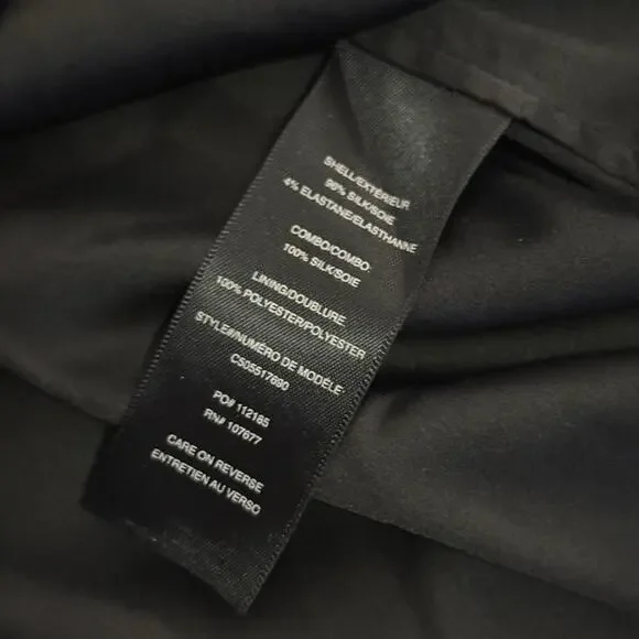 ALICE + OLIVIA Black Dora Off the Shoulder 100% Silk Tube Dress Size 0 - Picture 5 of 7